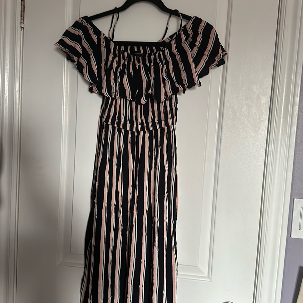 Long Stripped Ruffled Dress - 5 for $25 for items marked with ⭐️